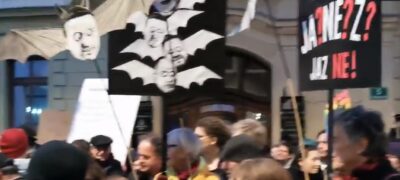 Nadaljevanje sojenja za pozive k umoru Janše na protestih leve sredine