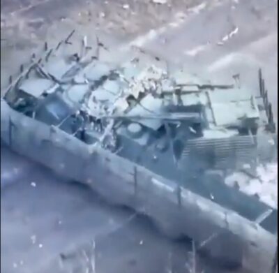 Ukrajini krila za zaščito svobode, Golobu posnetek ukrajinskega BTR-4