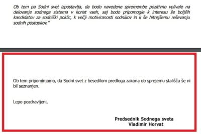Sodni svet podprl Golobov zakon, s katerim ni bil seznanjen, ker ga (še) ni bilo