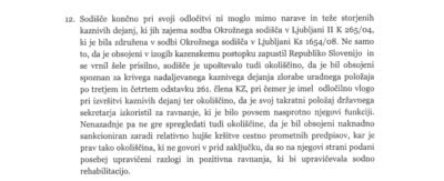 Grehov Borisu Šuštarju sodnik Keršmanc ni izbrisal