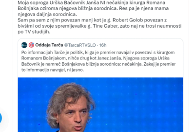 Golobovi z novo taktiko: zdaj je že Urška Bačovnik kriva za njihove težave