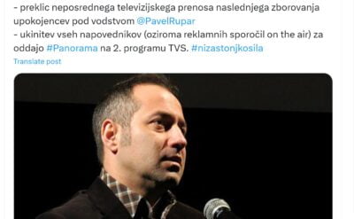 Cenzura: Je v.d. direktorja TVS, ki so ga nastavili vladajoči, res prepovedal prenos protivladnih protestov?