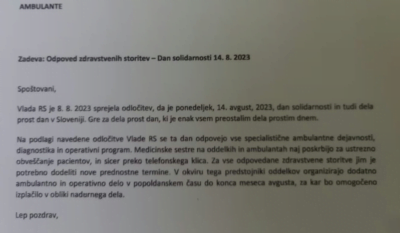 Zaradi napake vlade odpovedujejo zdravstvene storitve
