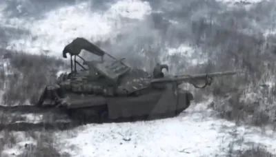 Droni uničili še enega Terminatorja, najmodernejši ruski T-90M sesul celo en sam