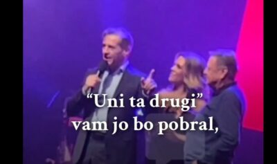 “Golob se je pojavil na odru. Sam. Brez zdravniškega nadzora. In glej to.”