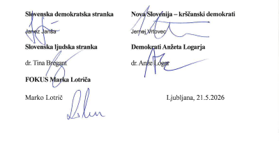 Takšna je koalicijska pogodba