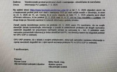 Od volilnega debakla do ulice: Uštar z Golobovim sloganom organizira protest proti Janši
